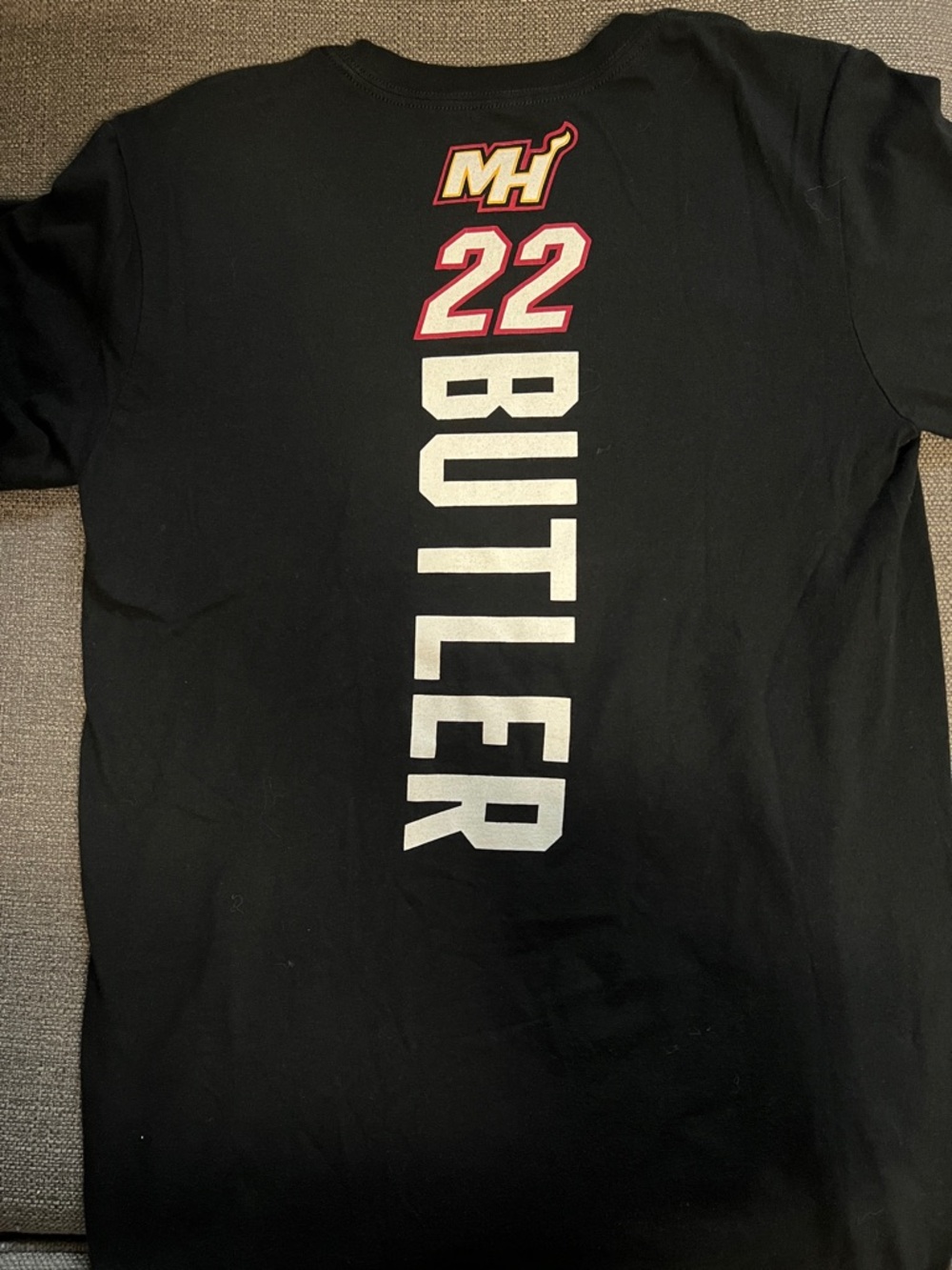Jimmy Butler #22 Miami Heat Fanatics Black Tee with White Logo